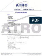 Ficha Tecnica Plataforma 40 Pies (3) Ejes. Marca ATRO 2019