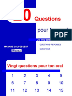 20 Questions Pour Ton Oral Je Me Presente Controle Devaluation - 44961