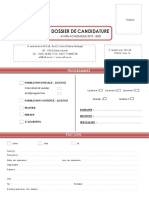 Dossier de Candidature - Afi 2019 2020