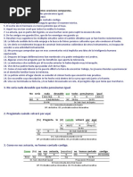 2 Bachillerato. Oraciones Paeg