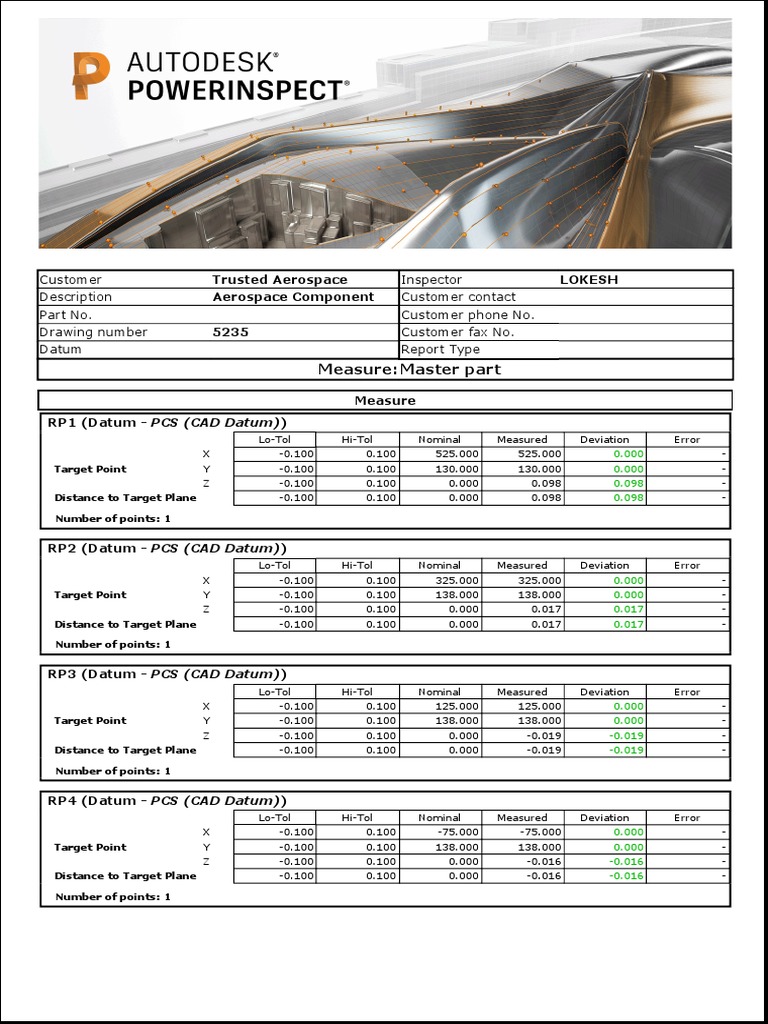 Measure Master Part Report | PDF | Technology & Engineering