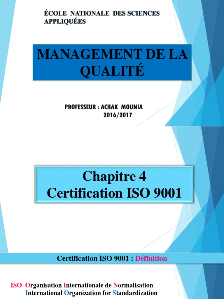 Certification ISO 9001 : Guide Complet | PDF | Système de management de ...