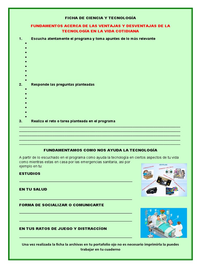 Ficha de Ciencia y Tecnología | PDF | Negocios