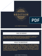 Sedition Law Tutorial - Key Issues and Judicial Verdicts
