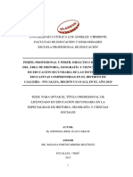 Perfil Profesional Perfil Didactico Espinoza Rios Juan Carlos PDF