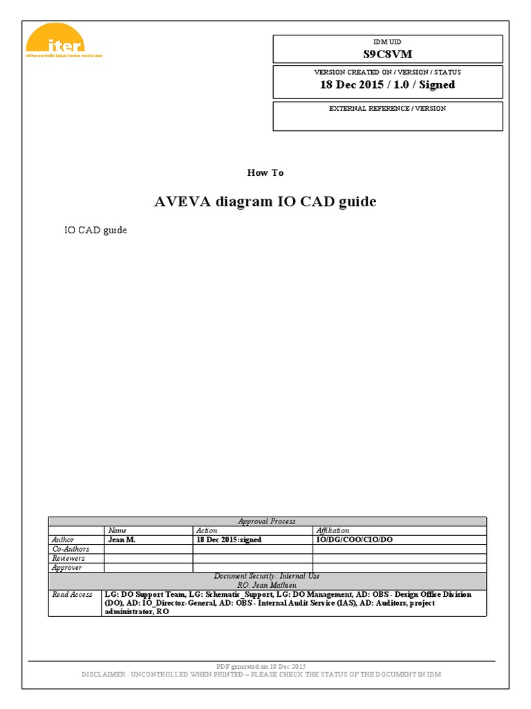 AVEVA Diagrams P&ID User Guide | PDF | Icon (Computing) | Computer ...