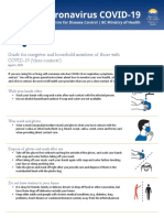 Guide For Caregivers and Household Members of Those With COVID-19 ( Close Contacts')