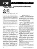 Steel Beams Design with Web Openings | PDF