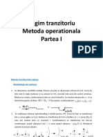 Seminar - Circuite Regim Tranzitoiu - Metoda Operationala I
