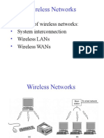 Wireless Networks: Categories of Wireless Networks: System Interconnection Wireless Lans Wireless Wans