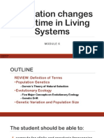 MODULE 6 Population Changes Over Time in Living Systems