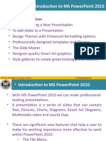 Section C: Introduction To Ms Powerpoint 2010: Learning Objectives