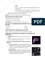 Freshwater Ecosystem Zones and Organisms