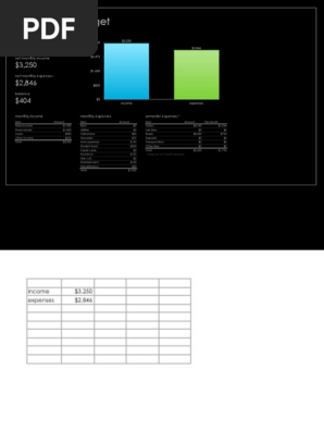student budget plan  1 