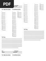 Exam Score Sheet with Three Tests