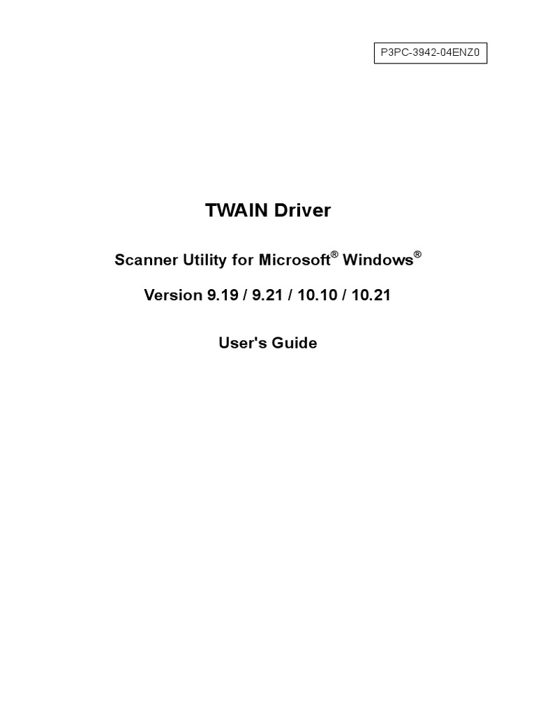 Drvguide 919 921 1010 1021 | PDF | Image Scanner | Microsoft Windows