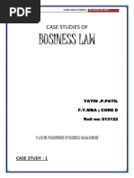 Business Law: Case Studies of