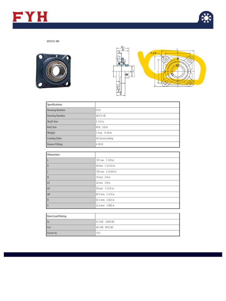 Ucf213 40J | PDF