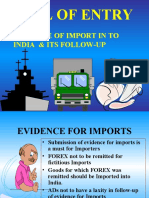 Bill of Entry: - Evidence of Import in To