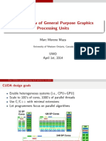 An Overview of General Purpose Graphics Processing Units: Marc Moreno Maza