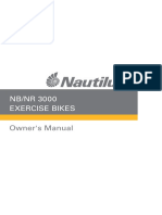 Nautilus NR3000 - Exercise Bike Manual