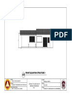Front Elevation Structure 1: As-Built House Plan of Marimla Residence