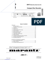 Service Manual: DR17 Compact Disc Recorder