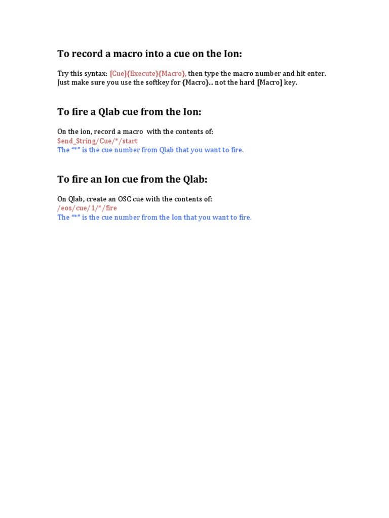 OSC Cheat Sheet | PDF