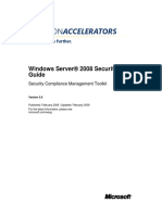 Windows Server 2008 Security Guide Security Compliance Management Toolkit