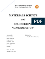 Materials Science and Engineering "Semiconductor": Rizal Technological University Brgy. Maybunga, Pasig City