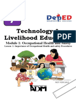Technology & Livelihood Education: Module 1: Occupational Health and Safety