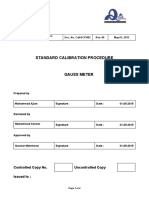 Standard Calibration Procedure Gauss Meter Doc. No. Call/SCP/002 Rev. 00 May 01, 2015