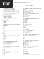 Third Quarter Departmental Test in ICT 1