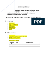 Business Plan Format by SEDA