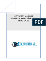 Propuesta Hsec Ma-010-18 Modificación de Líneas de Hdpe - Ptae