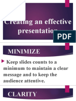 LESSON 5 Advanced Presentation Skills Creating An Effective Presentation