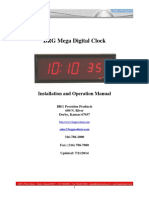 BRG Mega Digital Clock: Installation and Operation Manual