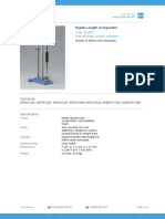 Product Sheet: Digital Length Comparator