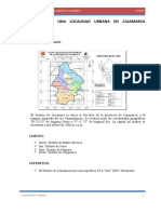 Diagnostico de Una Localidad Urbana en Cajamarca