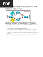 CCNA Exploration2: Routing Protocols and Concepts - Final Exam