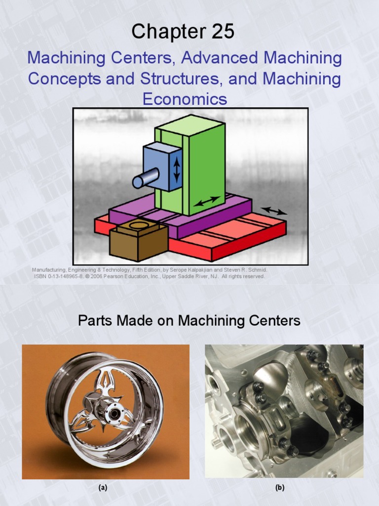 Machining Centers, Advanced Machining Concepts and Structures, and Machining Economics PDF