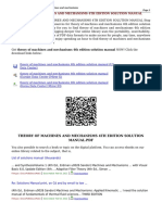 Theory of Machines and Mechanisms 4Th Edition Solution Manual