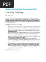 Download Gigabyte Sandy Bridge Overclocking Guide by GIGABYTE UK SN46598840 doc pdf