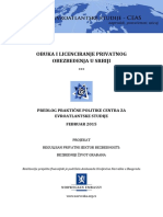 CEAS Policy Brief - Obuka I Licenciranje Privatnog Obezbeđenja U Srbiji Februar 2015