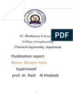 Fluidization Report