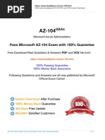 Pass Microsoft AZ-104 Exam With 100% Guarantee