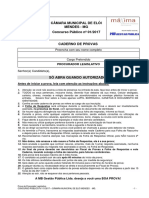 Simulado #4 - 40 Questões - Câmara Municipal de Elói Mendes 2017 - Objetiva (Enunciados)