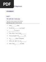 TESTS - NEF Beginners: Type The Correct Answer Into The Box