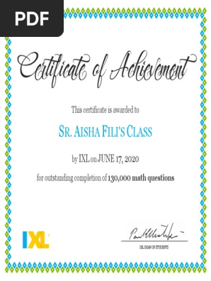 math june certificate