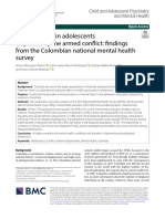 Mental Health in Adolescents Displaced by The Armed Conflict: Findings From The Colombian National Mental Health Survey